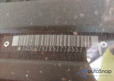 2003 GMC Savana Cutaway Standard/Standard W/C7L/C7N из США, поврежденный, VIN 1GDFG15T831116331